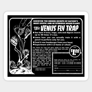 Venus Flytrap (with white print) T-Shirt Magnet